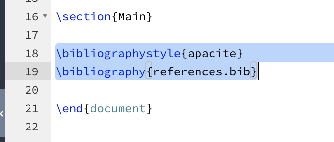 Adding bibliography tags to your project'