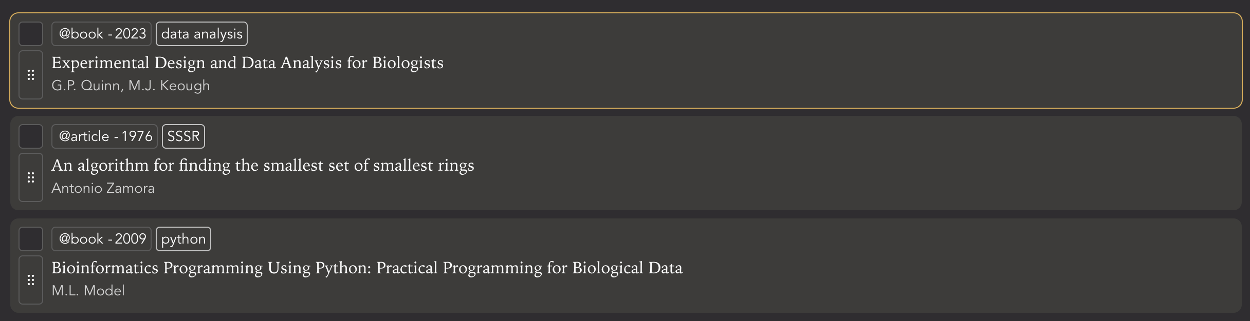 BibTeX - Edit Reference